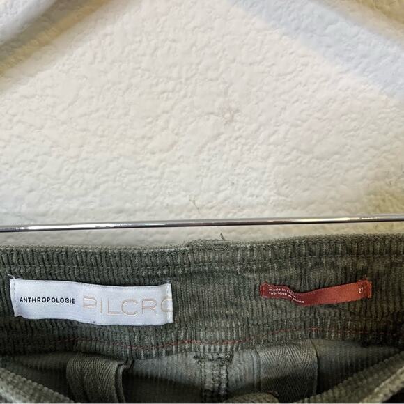 Anthropologie Pilcro High-Rise Bootcut Corduroy Pants Trousers Green Womens 27 - Picture 5 of 9